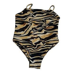 Skatie Kids One Piece Swimsuit Abstract Marble Print Size 2T NWOT